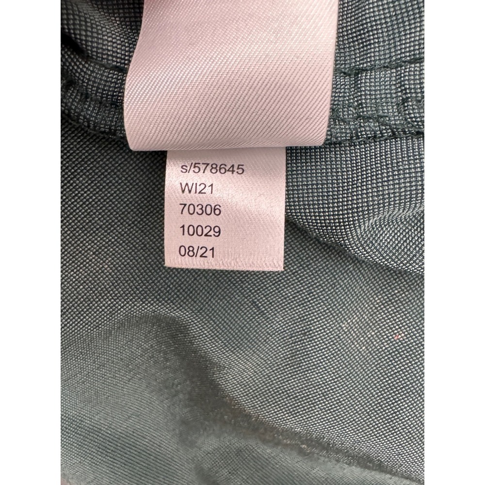 LOFT Velvet Halter Top Floral Rose Green Size Medium Sleeveless Feminine Blouse - Picture 6 of 6